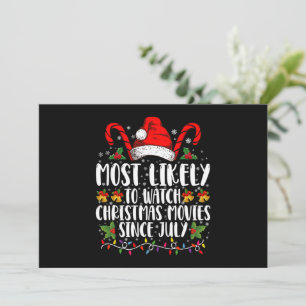 Am wahrscheinlichsten Weihnachtsfilme seit Juli We Einladung