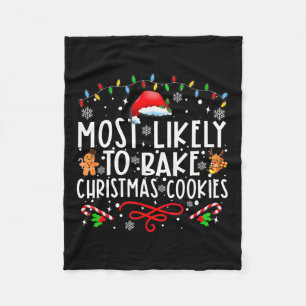 Am wahrscheinlichsten Weihnachtskekse backen Baker Fleecedecke