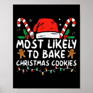 Am wahrscheinlichsten Weihnachtskekse backen Baker Poster