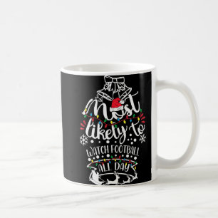 Am wahrscheinlichsten WeihnachtsLICHT Fußball sehe Kaffeetasse
