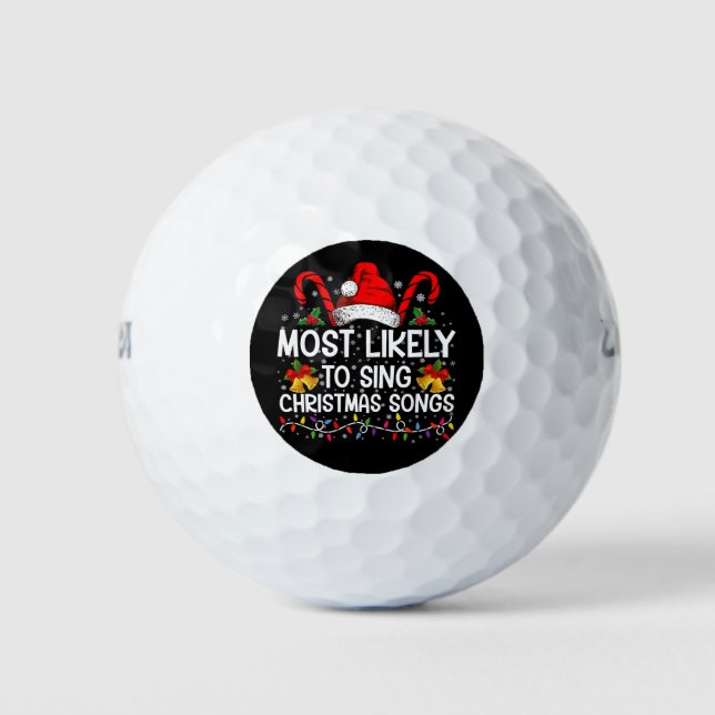 Am wahrscheinlichsten Weihnachtslieder singen Golfball (Vorderseite)
