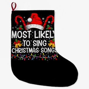 Am Wahrscheinlichsten Weihnachtslieder Singen Wird Großer Weihnachtsstrumpf