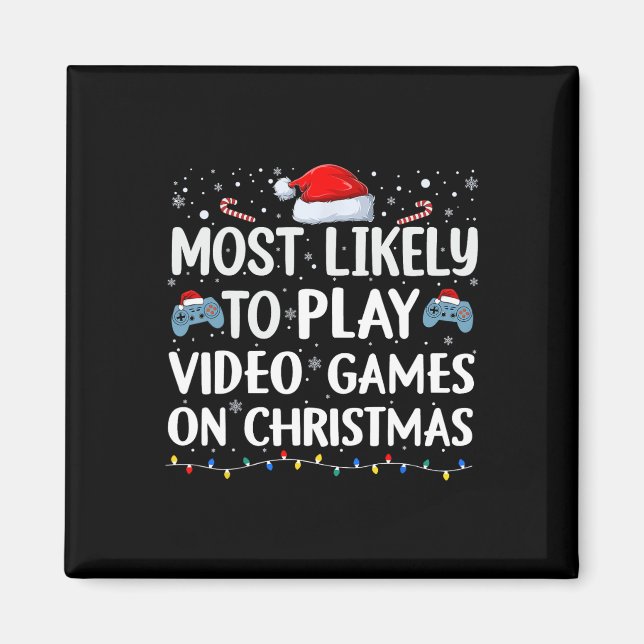 Am Wahrscheinlichsten Werden An Weihnachten Videos Magnet (Vorne)