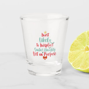 Am wahrscheinlichsten werden Weihnachten auf der s Schnapsglas