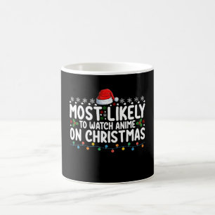 Am wahrscheinlichsten wird Anime an Weihnachten in Kaffeetasse