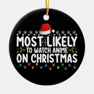 Am wahrscheinlichsten wird Anime an Weihnachten in Keramik Ornament