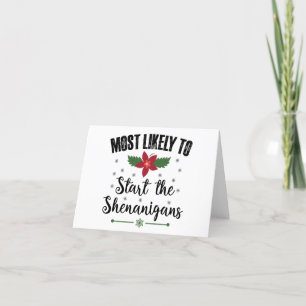 Am wahrscheinlichsten wird das Chaos zu Weihnachte Dankeskarte