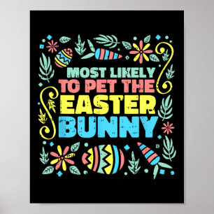 Am wahrscheinlichsten wird das Osterkaninchen beim Poster