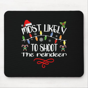 Am wahrscheinlichsten wird der Rentier Funny Famil Mousepad