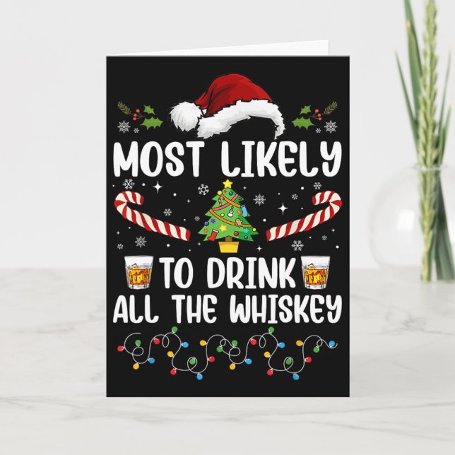 Am wahrscheinlichsten wird die gesamte Whiskey-Fam Karte (Vorderseite)