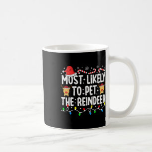 Am wahrscheinlichsten wird die Rentierfamilie pass Kaffeetasse