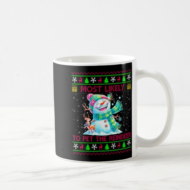 Am wahrscheinlichsten wird die Rentierfamilie pass Kaffeetasse (Rechts)