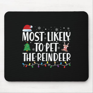 Am wahrscheinlichsten wird die Rentierfamilie pass Mousepad