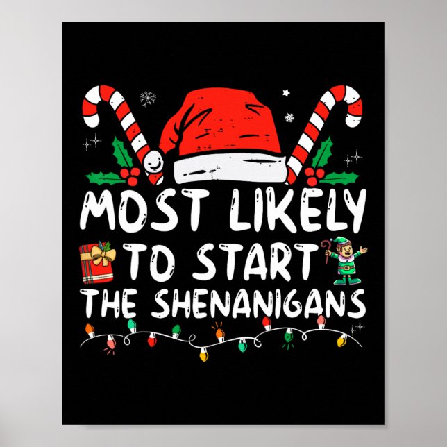 Am wahrscheinlichsten wird die Weihnachtsfamilie d Poster (Vorne)