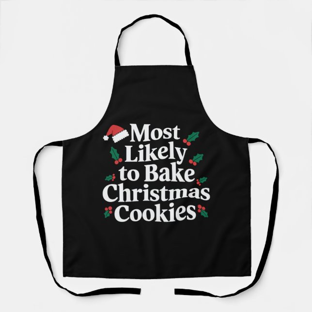 Am wahrscheinlichsten wird die Weihnachtsplätzchen Schürze (Vorderseite)