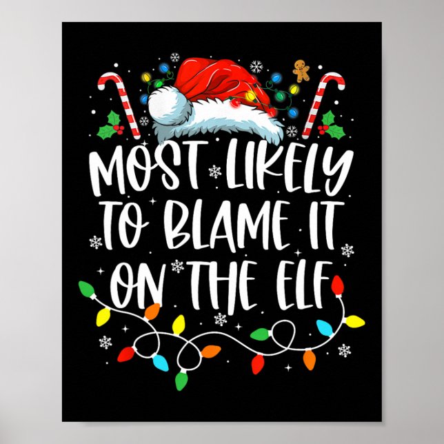 Am wahrscheinlichsten wird es auf dem Elf Santa Fa Poster (Vorne)