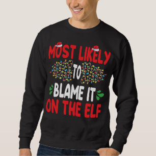Am wahrscheinlichsten wird es auf dem Elf Santa Fa Sweatshirt