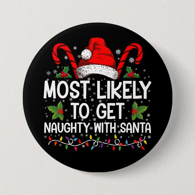 Am wahrscheinlichsten wird es mit dem Weihnachtsma Button (Vorderseite)