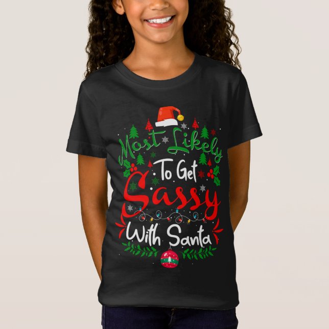 Am wahrscheinlichsten wird es mit Weihnachten Spaß T-Shirt (Vorderseite)
