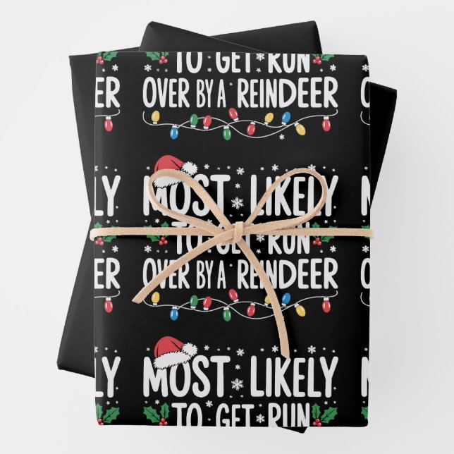 Am wahrscheinlichsten wird es, von einem Rentier-X Geschenkpapier Set (Beispiel)