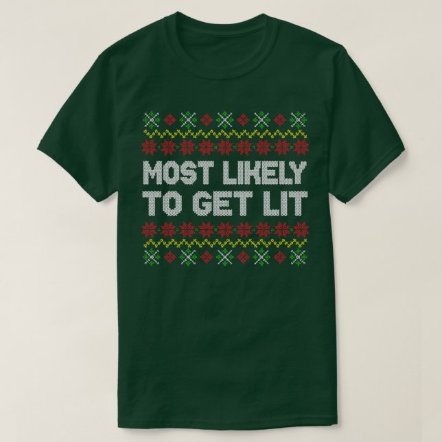 Am wahrscheinlichsten wird es zu locker Weihnachte T-Shirt (Design vorne)