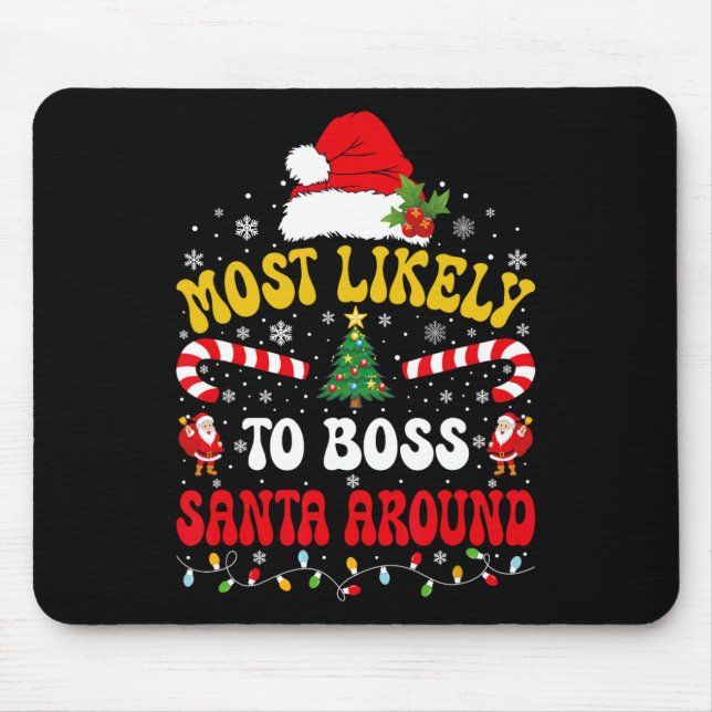 Am wahrscheinlichsten wird man den Weihnachtsmann  Mousepad (Vorne)