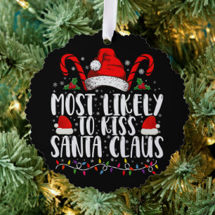 Am wahrscheinlichsten wird man den Weihnachtsmann Ornament Karte