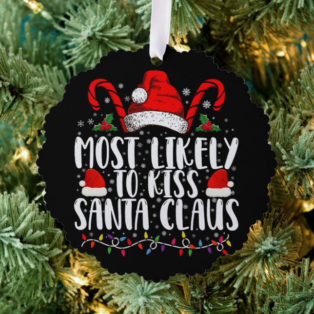 Am wahrscheinlichsten wird man den Weihnachtsmann  Ornament Karte (Insitu (Baum))