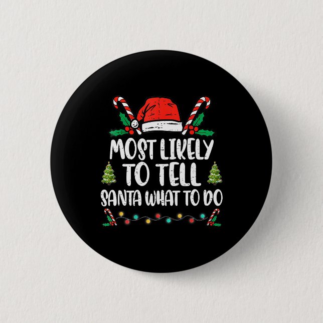 Am wahrscheinlichsten wird man Santa Claus sagen,  Button (Vorderseite)