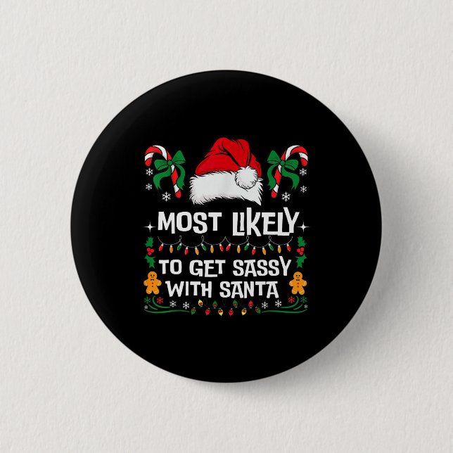 Am wahrscheinlichsten wird sie mit der Santa Match Button (Vorderseite)