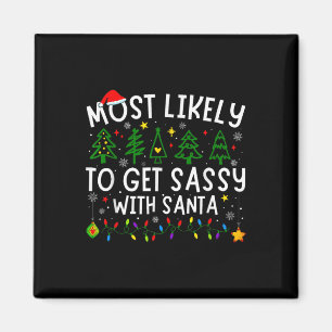 Am wahrscheinlichsten wird sie mit Santa Matching Magnet