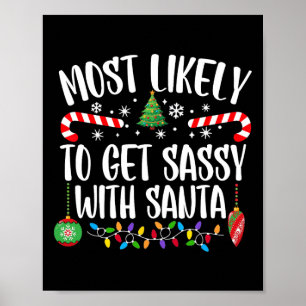 Am wahrscheinlichsten wird sie mit Santa Matching Poster