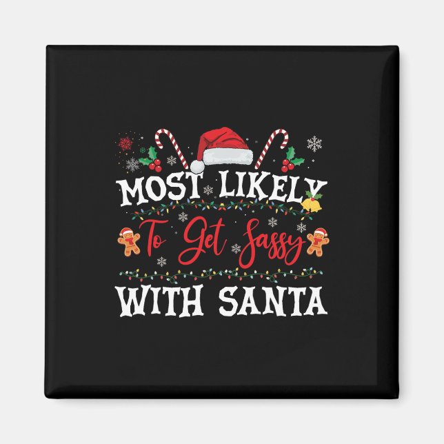 Am wahrscheinlichsten wird Sy mit Santa Fun Weihna Magnet (Vorne)