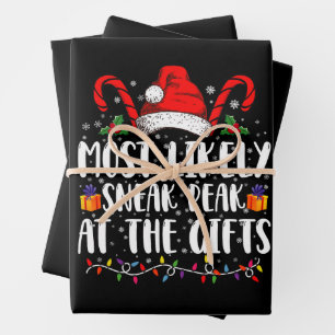 Am wahrscheinlichsten wird Weihnachten Geschenke h Geschenkpapier Set