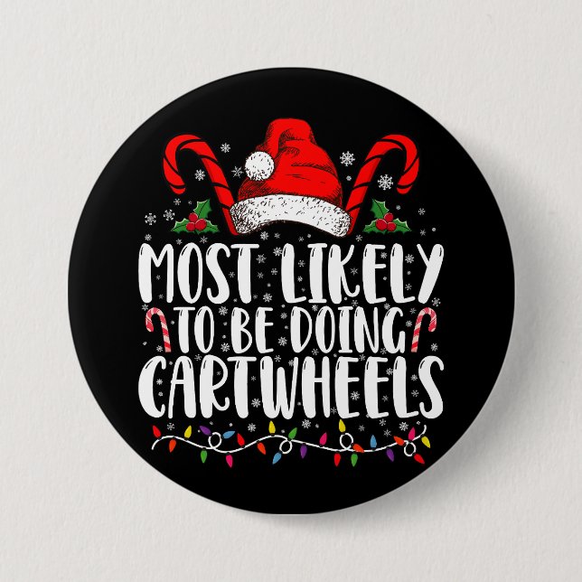 Am Wahrscheinlichsten Wird Weihnachten Passend Rad Button (Vorderseite)