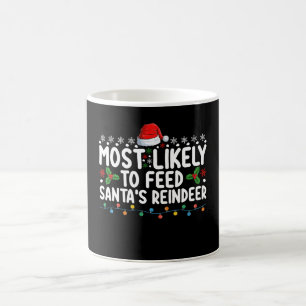 Am wahrscheinlichsten wird Weihnachten Rentieren v Kaffeetasse