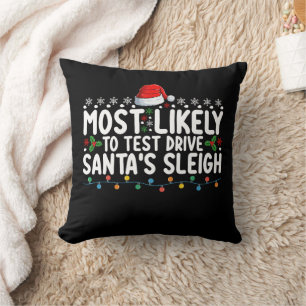 Am Wahrscheinlichsten wird Weihnachten Santa's Sch Kissen