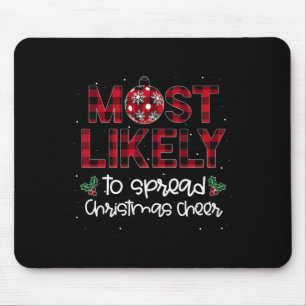 Am wahrscheinlichsten wird Weihnachts-Cheer Famili Mousepad