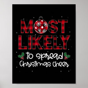 Am wahrscheinlichsten wird Weihnachts-Cheer Famili Poster