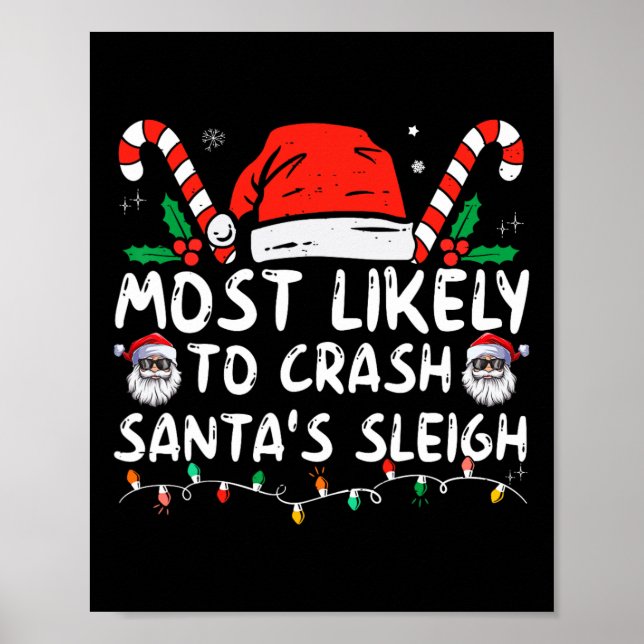 Am wahrscheinlichsten wird Weihnachts-Weihnachtswi Poster (Vorne)