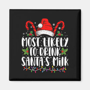 Am wahrscheinlichsten wird Weihnachtsmann-Milch ge Magnet