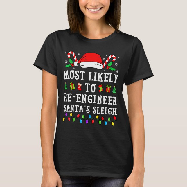 Am Wahrscheinlichsten wird Weihnachtsmann-Schlitte T-Shirt (Vorderseite)
