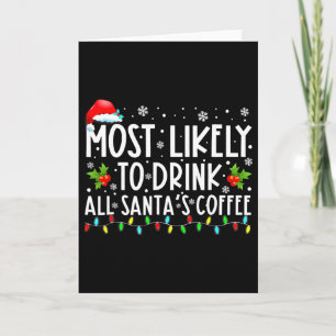 Am wahrscheinlichsten wird Weihnachtsmanns Kaffee Karte