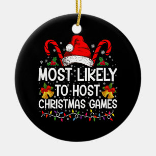 Am wahrscheinlichsten wird Weihnachtsspiele Famili Keramik Ornament