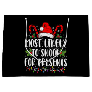 Am wahrscheinlichsten zu snoop für die Gegenwart F Große Geschenktüte