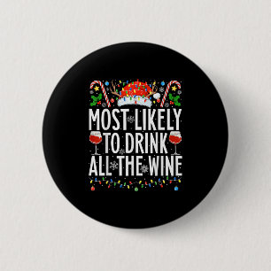 Am wahrscheinlichsten zu trinken alle Wine Xmas Fa Button