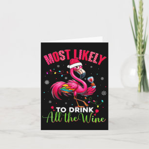 Am wahrscheinlichsten zu trinken Flamingo Frauen Karte