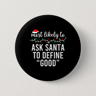 Am wahrscheinlichsten zu Weihnachten Matching Fami Button