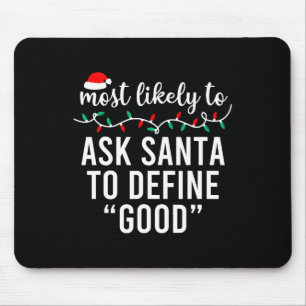 Am wahrscheinlichsten zu Weihnachten Matching Fami Mousepad