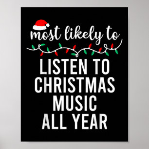 Am wahrscheinlichsten zu Weihnachten Matching Fami Poster